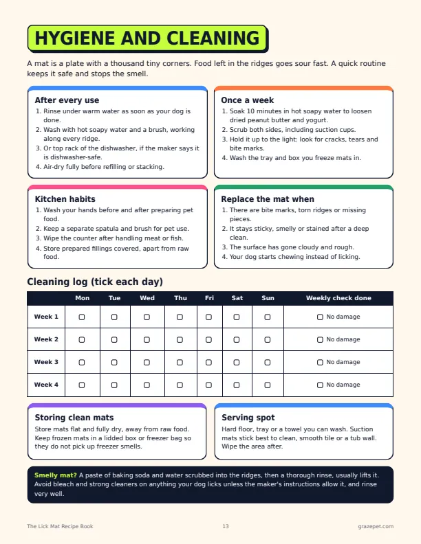 The Lick Mat Recipe Book sample page 3