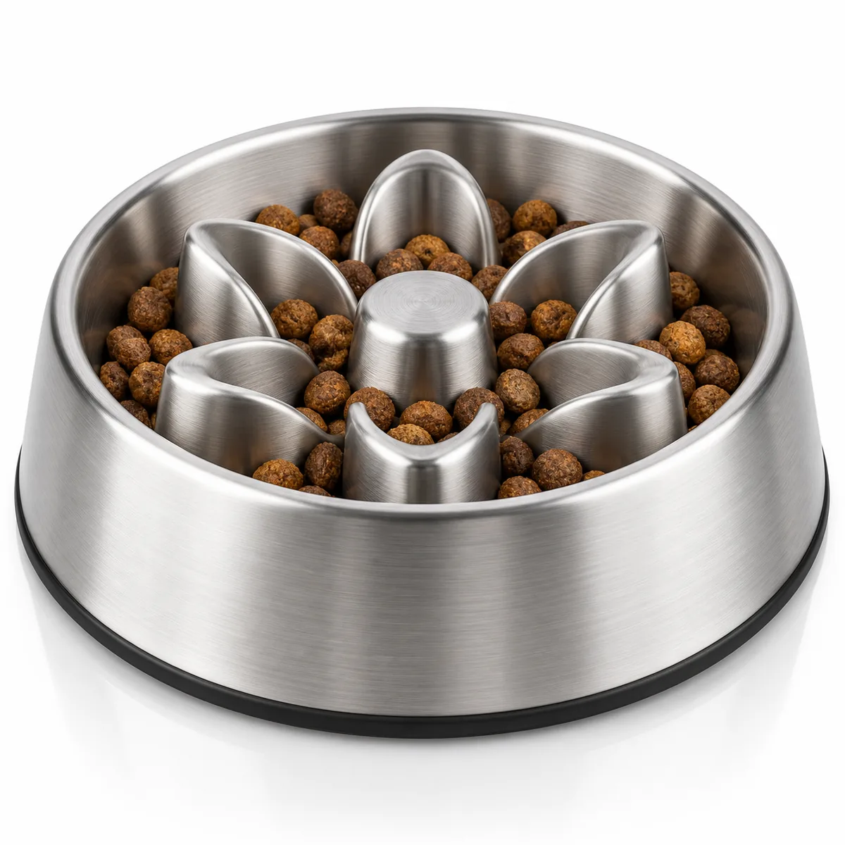 Stainless Steel Slow Feeder Dog Bowl